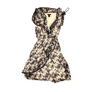H&M faux wrap dress size 2
